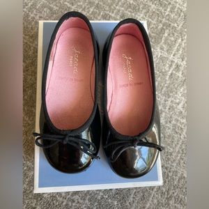 Jacadi Paris ballet flat black patent leather dress shoes size EU 24 / US 8